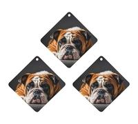 A Sad Bulldog Lot de 3 désodorisants à suspendre pour voiture, maison, bureau, style gris