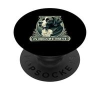 À Saint Bernard, nous faisons confiance à un chien de Saint-Bernard vintage drôle PopSockets PopGrip Adhésif