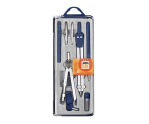 A SCHOOL DAY - 1 COFFRET COMPAS METAL SCOLAIRE 8 PIECES