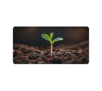 A Seedling Sprouts - Grand tapis de souris de jeu, antidérapant pour bureau, travail / maison - 30 x 60 cm