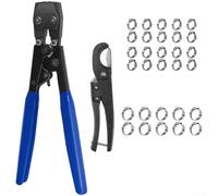 à Sertir pour pex Professionnelle pour Colliers 13-23mm - Outil Plomberie Acier pour robuste avec Mécanisme Automatique pour Tuyaux Eau(B)