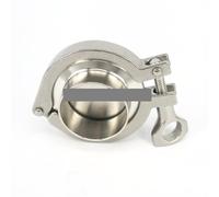 A Set 45mm Tri Clamp Weld Ferrule + Tri Clamp + Silicon Gasket + End Cap 304 Stainless steel