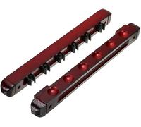 A Set of Snooker Cue Wall Brackets Wooden Snooker Cue Holder with 6 Clips Snooker Accessories Mahogany