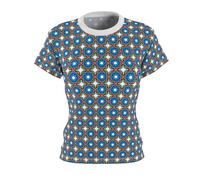 A Shirt Shop Dark Pattern of Our Logo - T-shirt vibrant pour femme | T-shirt à motifs bohème chic, style été, tenue décontractée, Coutures blanches, XX-Large