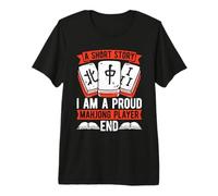 A Short Story I Am A Proud Jeu de société Lover Mahjong Player T-Shirt Haut de Gamme