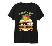 A Short Story I Am A Proud Plant Based Diet Amateur de régime végétalien T-Shirt Haut de Gamme