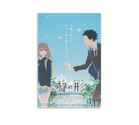 A Silent VoiceArt Impression d'image moderne pour chambre à coucher familiale Édition limitée Poster Impression sur toile Esthétique Décoration murale de dortoir de jeunes filles Sans cadre 40 x 60 cm