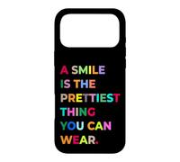 A Smile is The Prettiest Thing You Can Wear Quotes Graphic Coque pour iPhone 17 Pro Max