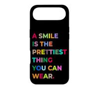 A Smile is The Prettiest Thing You Can Wear Quotes Graphic Coque pour iPhone Air