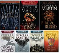 A Song of Ice and Fire Series 7 Books Set (Large Size Paperback NEW Edition)