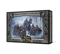 A Song of Ice and Fire Table Top Miniatures Game Night's Watch Heroes III Coffret,Jeu de stratégie pour Adolescents et Adultes,Temps de Jeu Moyen de 45 à 60 Minutes,Fabriqué par Cmon (SIF315)