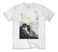 A Star Is Born - T-Shirt # M Unisex White # Jack & Ally Movie Poster [Import]