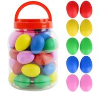 A-Star Lot de 40 secoueurs à œufs multicolores - Percussion Rhythm Maracas à œufs en plastique - Couleurs mélangées