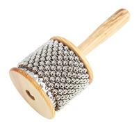 A-Star Shaker Cabasa Afuche en bois avec perles - 7 cm de diamètre, petit - Instrument de percussion à main