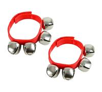 A-Star Wrist Jingle Sleigh Bells avec sangle en nylon - Paire - Rouge