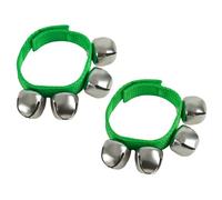 A-Star Wrist Jingle Sleigh Bells avec sangle en nylon - Paire - Vert
