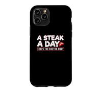 A Steak A Day Carnivore Diet Anti-Vegan Anti-Végétarien Coque pour iPhone 11 Pro