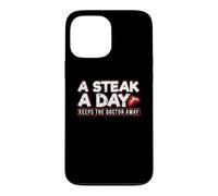 A Steak A Day Carnivore Diet Anti-Vegan Anti-Végétarien Coque pour iPhone 13 Pro Max