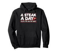 A Steak A Day Carnivore Diet Anti-Vegan Anti-Végétarien Sweat à Capuche