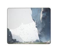 A Stone Falling from the Sky Tapis de souris - Base en caoutchouc antidérapant - Tapis de bureau pour jeu vidéo - Impression complète - Pour PC, ordinateur portable, bureau, maison