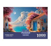 A Stone Wall with An Open Door Leading to The Sea 1000 Pièces Papier Écologique Résistant Puzzle De Qualité Supérieure Spring Landscape Extrêmement Difficile Jouet D'anniversaire Puzzles Pour La Décor