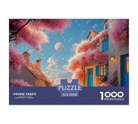 A Stone Wall with An Open Door Leading to The Sea 1000 Pièces Puzzle En Papier Écologique Puzzle Spring Landscape Extrêmement Difficile Jeu Créatif Puzzles Pour La Décoration Intérieure 52x38cm/1000pc