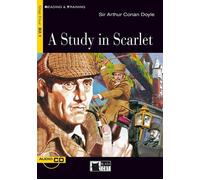 A Study in Scarlet (B2.1) Niveau 4 Livre avec CD audio - Arthur Sir - Cideb Black Cat - Livre CD - Méthode de langue CD