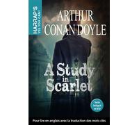 A Study in scarlet - Sir Arthur Conan Doyle - Harrap's - broché - Méthode de langue
