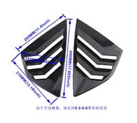 A Style Matte Black Garniture De Pare-Vent Latérale De Pare-Choc Pour Ford Focus Vitre Arrière, Abs Panneau De Tunning, Autocollant 12-18 St Rs Pare-Choc 2 Pièces