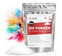 A-SUB DTF Poudre de transfert blanche, 1 kg, colle thermofusible pour sublimation, fonctionne avec le film DTF et les imprimantes pour impression numérique sur n'importe quelle couleur et matériau