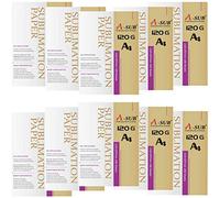 A-SUB Papier de sublimation A4, 210x297 mm, 1000 feuilles, 120 g/m², compatible avec les imprimantes à sublimation EPSON, SAWGRASS, RICOH, BROTHER