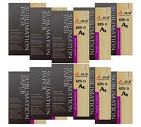 A-SUB Papier de sublimation A4, 210x297 mm, 1000 feuilles, 125 g/m², compatible avec les imprimantes à sublimation EPSON, SAWGRASS, RICOH, BROTHER