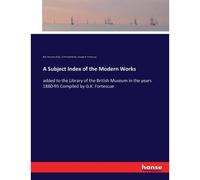 A Subject Index Of The Modern Works