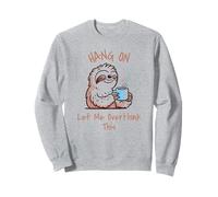 À Suspendre avec Inscription « Let Me Overthink This Sloth » Sweatshirt