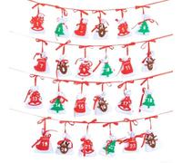 À suspendre pour calendrier de compte à rebours 11 x 16 cm pour décoration | Tissu en feutre robuste, doux au toucher, peut contenir de petits jouets, bonbons, bons, réutilisable pendant des années