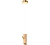 à Suspension LED W créative géométrique Bois en Forme Bande Lampe Suspendue pour Chambre Nordique, Salle d'étude, de Chevet x 32 cm