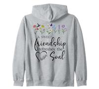 A Sweet Friendship Refreshes Soul Sisters Bestie Best Friend Sweat à Capuche