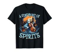 A Symphony of Spirits Halloween Music Lover Musician T-Shirt
