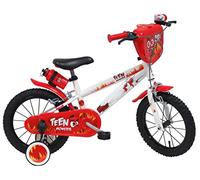 A.T.L.A.S. Teen Monster Vélo Enfant garçon 14', Blanc et Rouge, 14