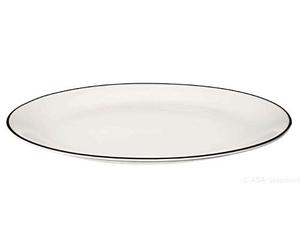 À table ligne noire Assiette plate 26,5 cm