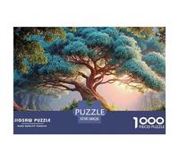 A Tall Tree with Flowers And Clouds in The Background 1000 Pièces Carton Extra-épais Puzzle De Qualité Supérieure Beautiful Trees Extrêmement Difficile Défi Unique Puzzles Pour La Décoration Intérieur
