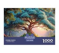 A Tall Tree with Flowers And Clouds in The Background 1000 Pièces Puzzle En Papier Écologique Coffret De Puzzles Beautiful Trees Extrêmement Difficile Jouet D'anniversaire Puzzles Pour La Décoration I