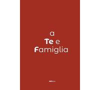 A te e famiglia: Quaderno ironico per regalo natalizio minimal - ABNotes: Notebook copertina rigida per regali di Natale divertenti, originali ed economici (sotto i 15 euro)