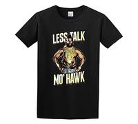 A-Team Mr T Less Talk Mo Hawk Slogan Bling Chains Funny Mohican O-Neck 100% Cotton Short Sleeve Unisex T-Shirt XXL