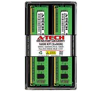 A-Tech Lot de 2 modules de mémoire RAM DDR3/DDR3L 1600 MHz PC3-12800 UDIMM 2Rx8 1,35 V/1,5 V CL11 240 broches DIMM Non-ECC pour ordinateur de bureau