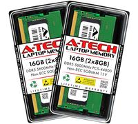 A-Tech MTXtec Lot de 2 Barrettes de mémoire RAM DDR5 So-DIMM 262 Broches So-DIMM 262 Broches pour Ordinateur Portable 16 Go (2 x 8 Go) DDR5 5600 MHz PC5-44800 CL46 SODIMM 1,1 V
