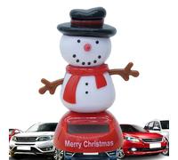 À Tête Mobile Solaire De Noël, Statues De Danse Solaires De Noël,Voiture Dessin Animé Balançant Des Ornements Solaires | Ornements De Jouets De Danse De Voiture Engageants, Décoration Intéri