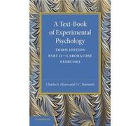 A TextBook of Experimental Psychology Volume 2 Laboratory Exercises - F. C. Bartlett - Cambridge University Press - Livre en Anglais - Paperback F. C. BartlettF. C. Bartlett (Auteur)