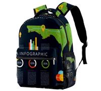 A Thunderstorm Rain Night Sac à dos pour ordinateur portable Sac à dos de lycée Grand sac à dos mignon pour homme et femme, Multicolore 7., 29.4x20x40cm/11.5x8x16 in, Décontracté