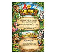 A to Z Animal Kingdom Coloring Book for Kids: Explore, Learn & Color the Wild World | Fun Educational Activity Book (Ages 3-10)
